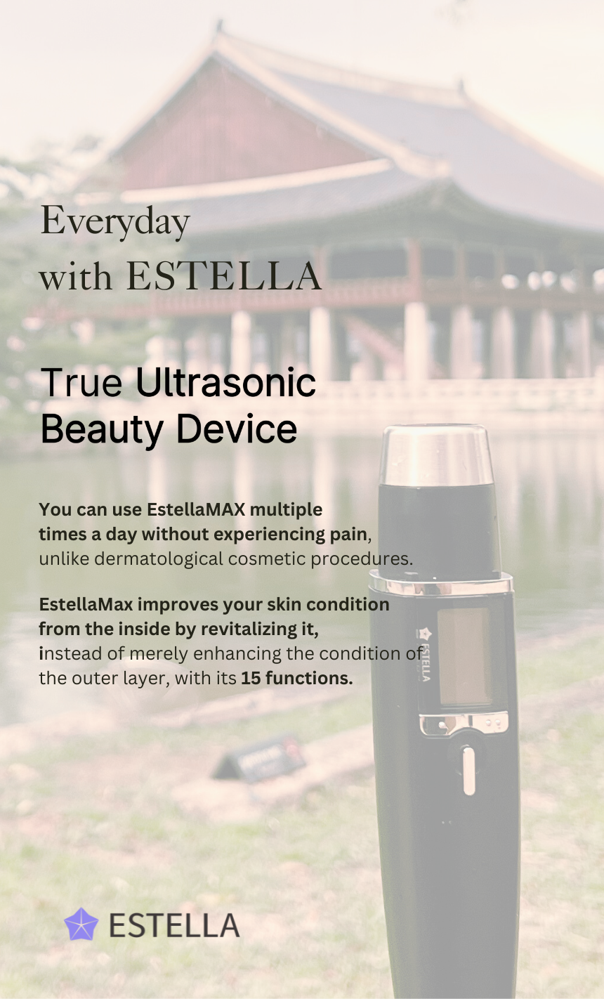 EstellaMAX Lumi White [for Body & Face] Ultrasonic Skincare Portable Device