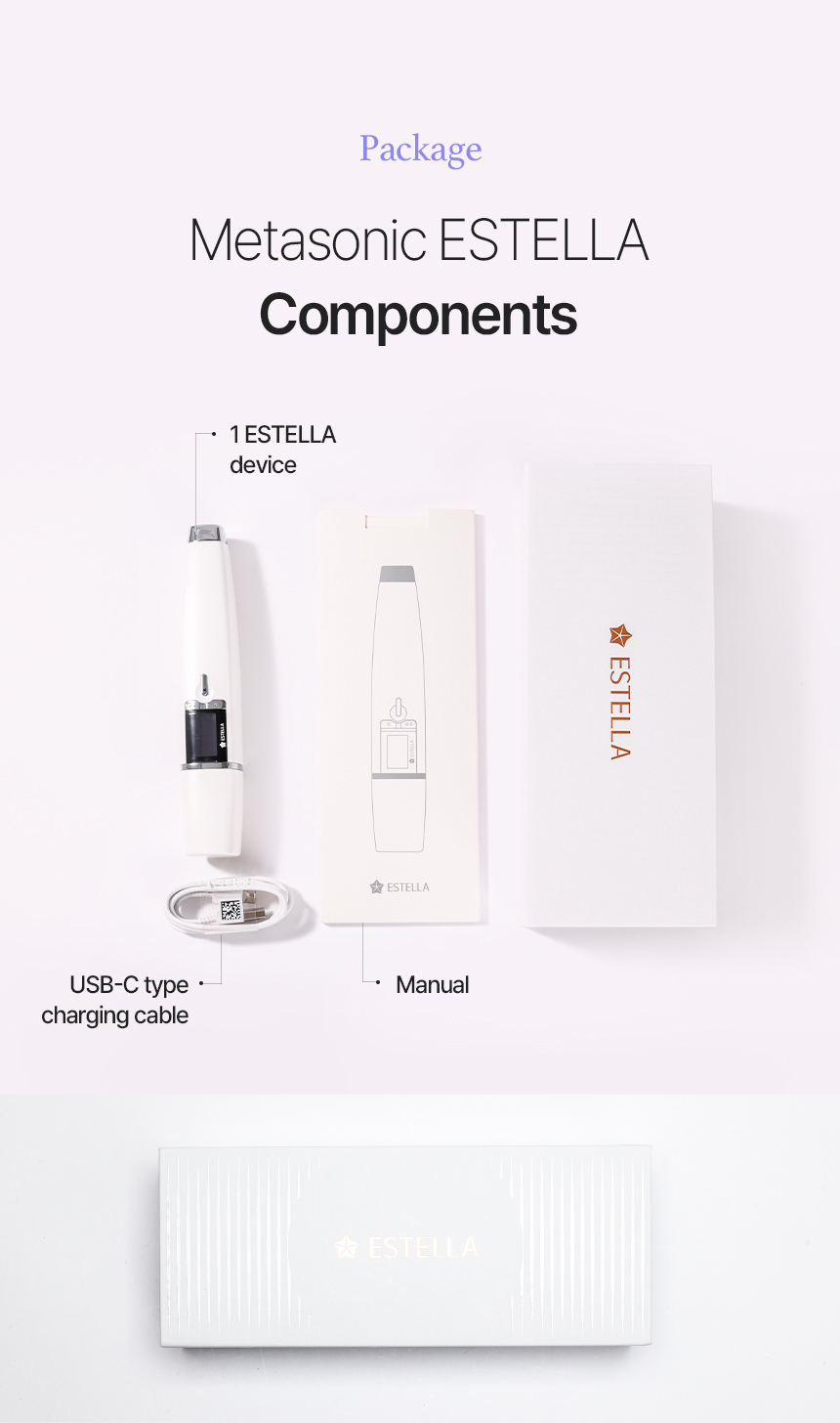 EstellaMAX Lumi White [for Body & Face] Ultrasonic Skincare Portable Device