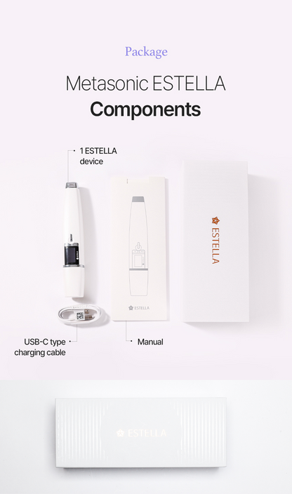 EstellaMAX Lumi White [for Body & Face] Ultrasonic Skincare Portable Device