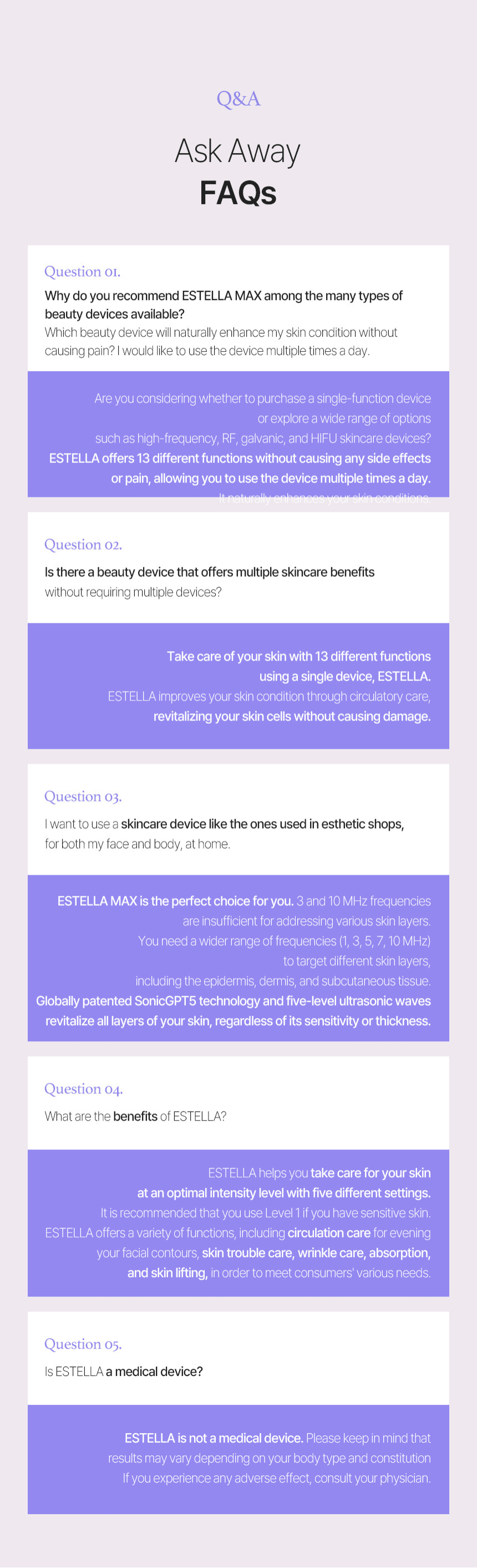 EstellaMOM [Postpartum maternity] ultrasonic skincare device for body and face - Korean Ultrasound Beauty Devices | Estella OfficialPortable