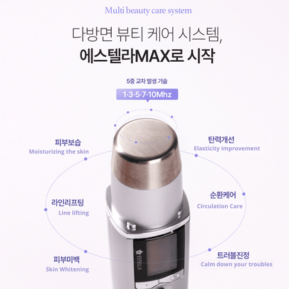 EstellaMAX Lumi White [for Body & Face] Ultrasonic Skincare Portable Device